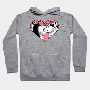 I'm Romantic Husky Love in a Heart Hoodie